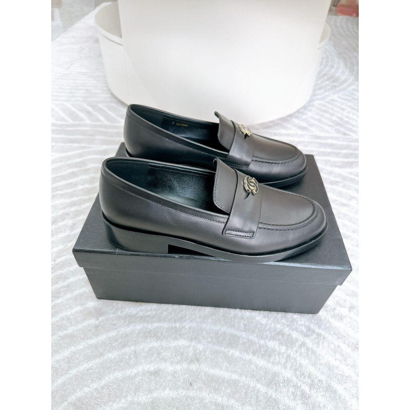 Ch*el leather shoes